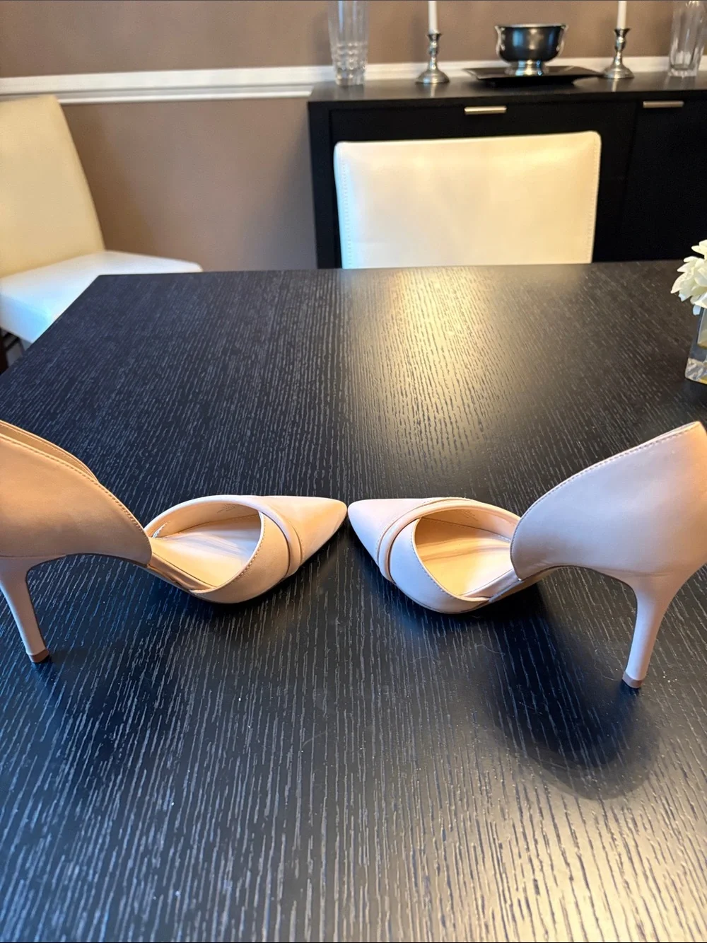 Vince Camuto Blush Leather Pointed D'Orsay Pumps - Picture 4 of 4